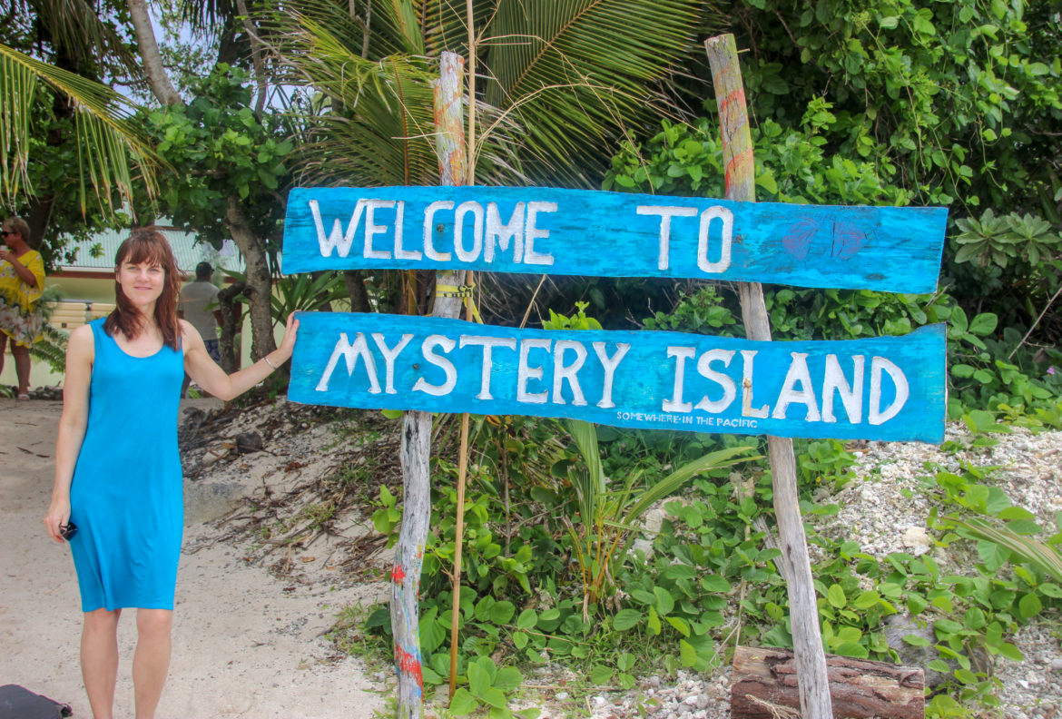 modern village tour mystery island