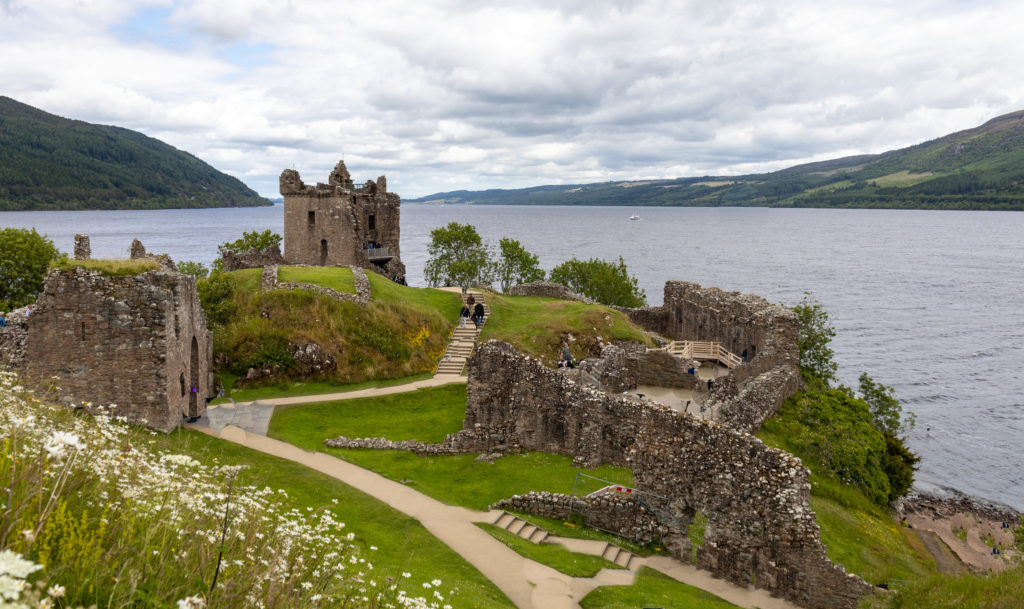 Urquhart Castle Ruins in Scotland