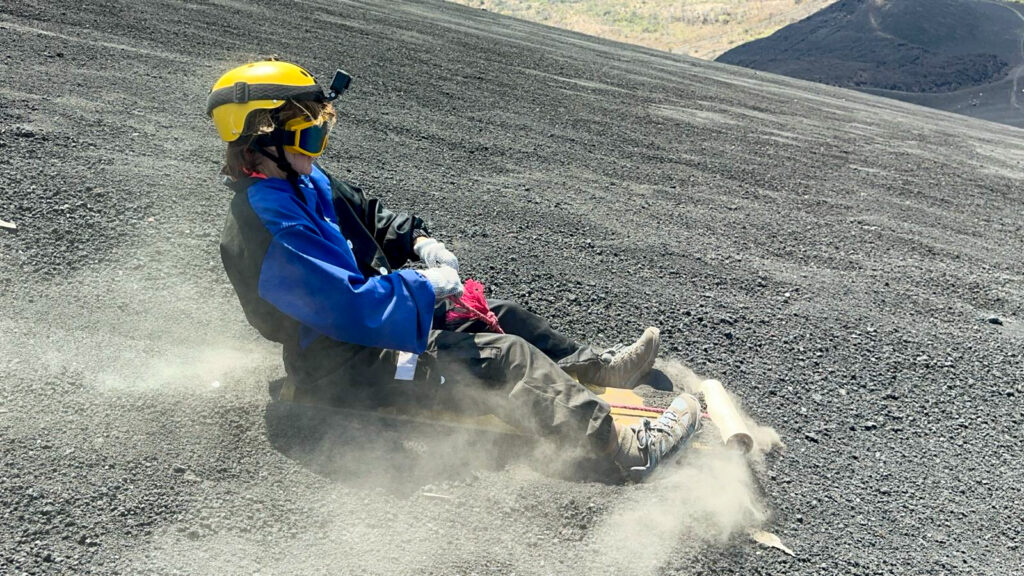 Nicaragua volcano boarding at Cerro Negro