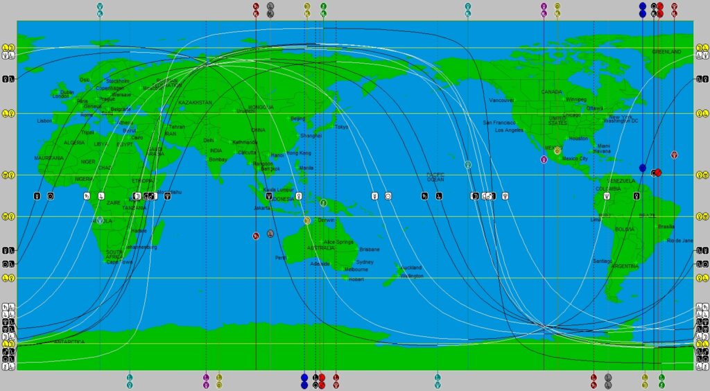 Astrocartography or Location Astrology Chart